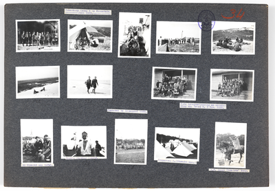 818773 Afbeelding van blad 34 uit een losbladig fotoalbum van de Nederlandse Padvinders Vereniging (N.P.V.), afdeling ...